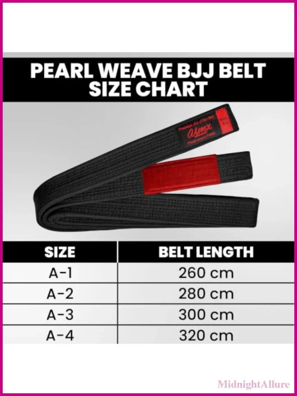 Brazilian Jiu Jitsu Belt 100% Cotton Blend Pearl Weave Competition Ready 2-Inch